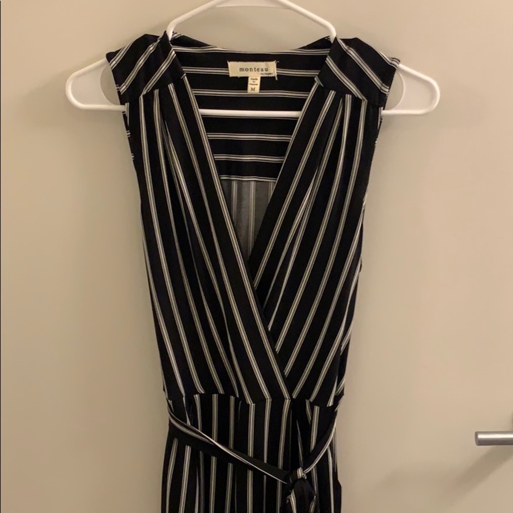 Striped wide-leg jumpsuit!